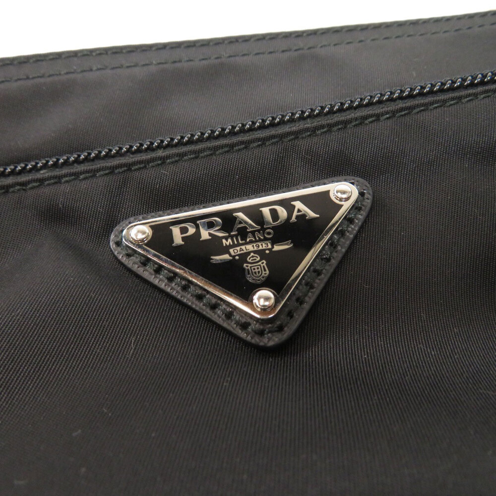 Prada Logo Plate Black Shoulder Crossbody Bag - Picture 8 of 11